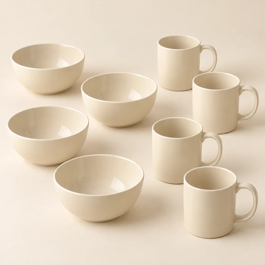 Breakfast Club Bowl & Mug Set — Cream